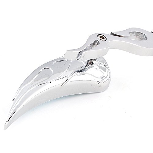 OKSTNO Customized Motorcycle Flame Teardrop blinkers Side Mirrors 8-10mm for Cruiser Bikes