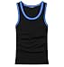 Xudian Men Tank Top Stretchy Athletic Sleeveless Shirt Crew-neck, Black, US Large