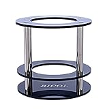 Acrylic Speaker Stand for Amazon Echo, UE Boom and Other Models - Protect and Stabilize Alexa by BICOL (Black)