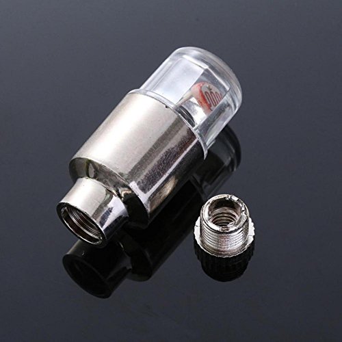 image for Ecosin Bicycle Valve Lights 2pcs LED Tire Valve Stem Caps Neon Light A
