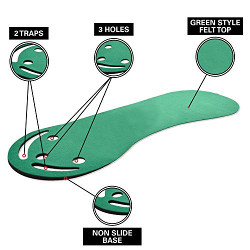 image for Rukket Sports Rukket Putting Green & Golf Chipping Net Bundle | Indoor