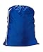 Nylon Laundry Bag - Locking Drawstring Closure and Machine Washable. These Bags will Fit a Laundry Basket or Hamper and Strong Enough to Carry up to Three Loads of Clothes. (Royal Blue)