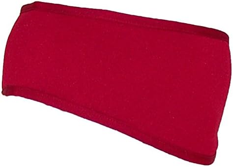 Elysiumland Adult Soft Stretchy Headband/Warmer W/Fleece Lining (One Size) - Burgundy