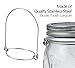 Muscccm 24 Pack Stainless Steel Wire Handles (Handle-Ease) for Mason Jar, Ball Pint Jar, Canning Jars, Mason Jar Hangers and Hooks for Regular Mouth, Silver(Not Included Jars)
