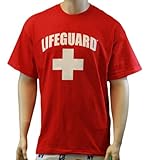 Lifeguard T-Shirt Official Licensed Life Guard Tee Red