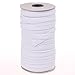 COTOWIN 1/2-inch White Braided Polyester Elastic Roll (50 Yards)