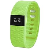 Juboury Bluetoooth 4.1 Fitness Smart Bracelet Smart Wristbands with Pedometer Sleep Tracker Fitness Tracker for IOS Android Phones (Green)
