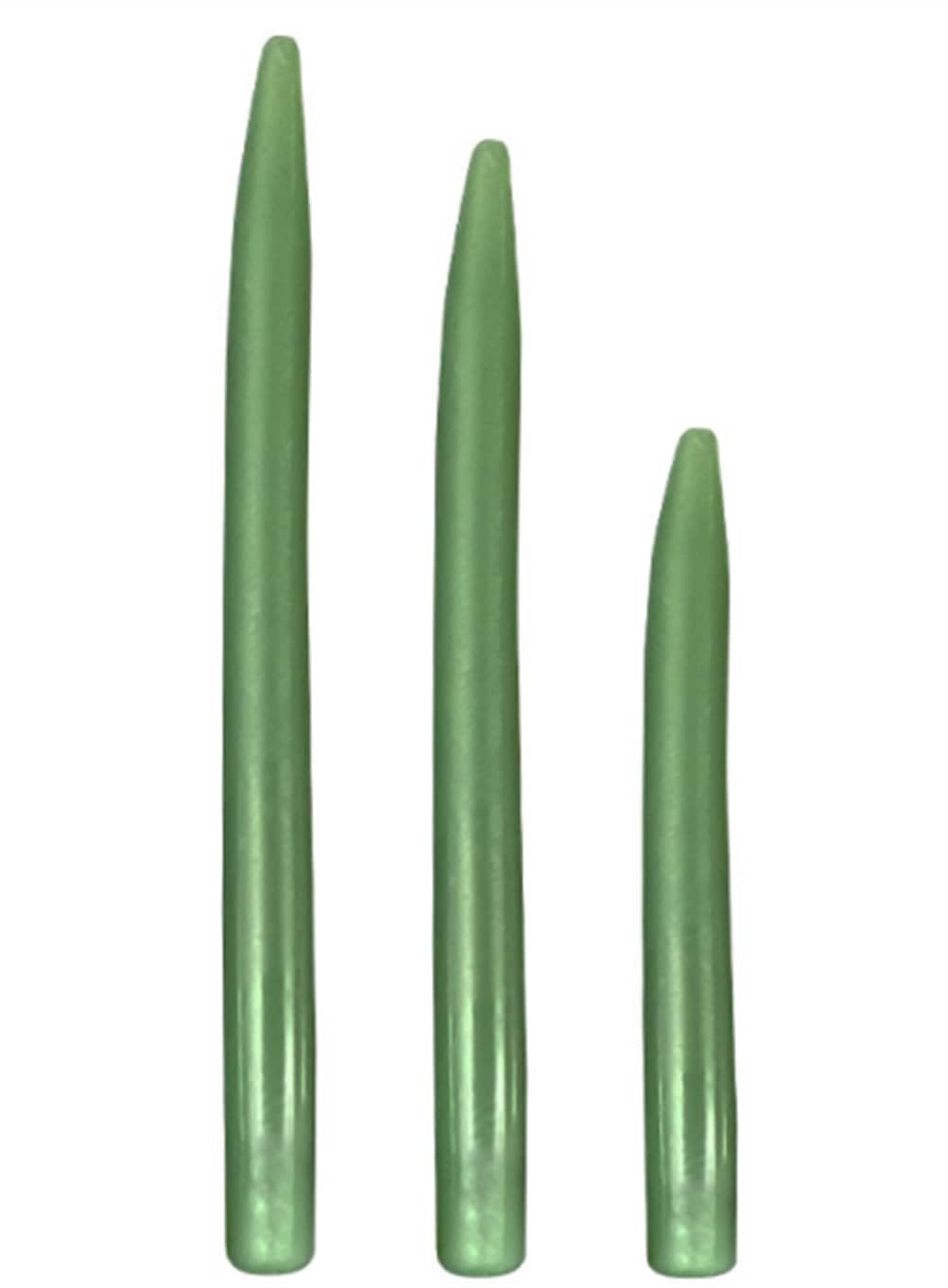 Milepetus 50pcs Fishing Anti Tangle Sleeves Large Carp Fishing Line Aligner Rig Making Terminal Tackle,55mm Brown&Green (Green, 55mm)