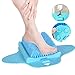 Foot Scrubber, Foot Brush Bristles Deep Clean, Hard Dead Rough Dry Skin Callus Exfoliate Stimulate Feet Cleaner Scrub Massager Spa for Shower Floor (Blue)