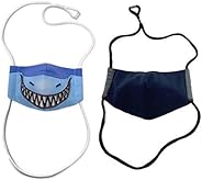 ProtectEquipTech - Mascarillas faciales de animales para niños bonitos, lavables a máquina, para la cara, con un lazo para la cabeza,