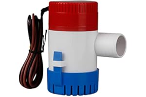 Submersible Boat Bilge Water Pump 12v 750gph 1100gph Marine Electric Bilge Pump for Ponds, Pools, Spas Silent, Boat Caravan R
