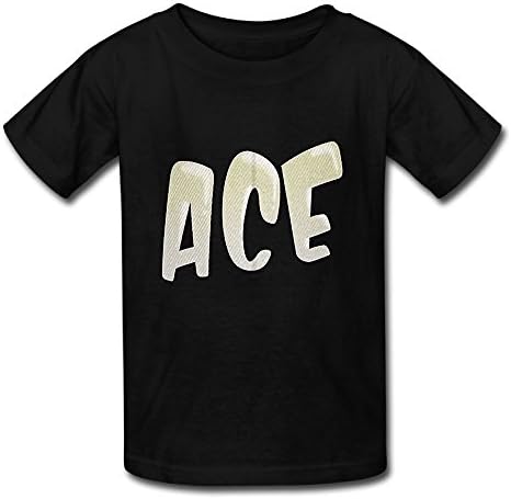 Oyavdsznq Kids' ACE Family Same Popular Logo Casual Style Sports RoyalBlue Tee Short Sleeve