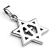 Jovivi Mens Stainless Steel Star of David with Cross Pendant Necklace, Silver Color, 24 inch Chain