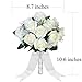 Aivanart Wedding Bouquet Crystal Silk Roses Bridal Wedding Hand Bouquet Bridesmaid Holding Artificial Fake Flowers