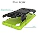 Ueokeird Case for LG Tribute HD Case, for LG X Style Case, for LG Volt 3 Case, Hybrid Dual Layer Armor Protective Phone Case Cover with Kickstand for LG X Style/Volt 3 / Tribute HD Green