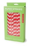 Biodegradable Paper Straws, Red and White Striped Biodegradable Paper Straws, Red and White Striped
