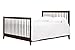 DaVinci Hidden Hardware Twin/Full-Size Bed Conversion Kit (M5789) in Espresso