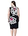 Chicwe Women's Sleeveless Floral Placement Printed Lined Plus Size Dress US12-28