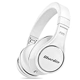 Bluedio U (UFO) PPS 8 Drivers High-End Bluetooth headphones Revolution/3D Sound Effect/Aluminum alloy build/Hi-Fi Rank wireless&wired Over-Ear headsets with carrying hard case Gift-package (White)
