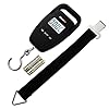 Ultimate54-Portable-Digital-Hanging-Hook-Fishing-and-Luggage-Scale-Multifunction-with-Tare-and-Large-LED-Display-Backlight-110lb50kg-Capacity-Free-Luggage-Strap-Batteries-Included-Black