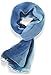 V28 Womens Multi Radient Colors 100% Pure Silk Scarf (41 x 69 inches, Blue)