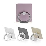 Phone Ring Stand Holder, Amoner 4 Pack Phone Ring Grip Stand with 360 Degrees Rotation 5 Car Mount Hooks for iPhone, iPad, Samsung, Google Nexus, HTC and More Smartphones