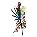 Parrot Metal Wall Decor - Hand Painted Wall-hanging - 3D Design - Striking Wall Décor – 14 ½” x 17” - Indoor or Outdoor Covered Areas – Home Art Decoration