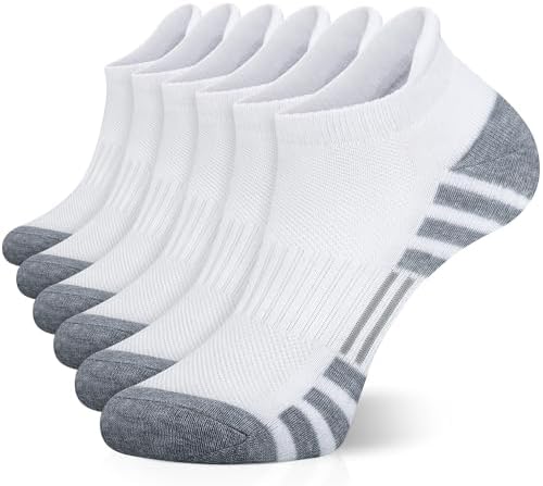 Airacker Ankle Athletic Running Socks Cushioned Breathable Low Cut