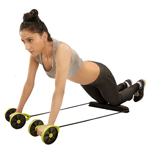 ladygifts Core Wheels Dynamic Strength Abdominal Trainers (with training guide)