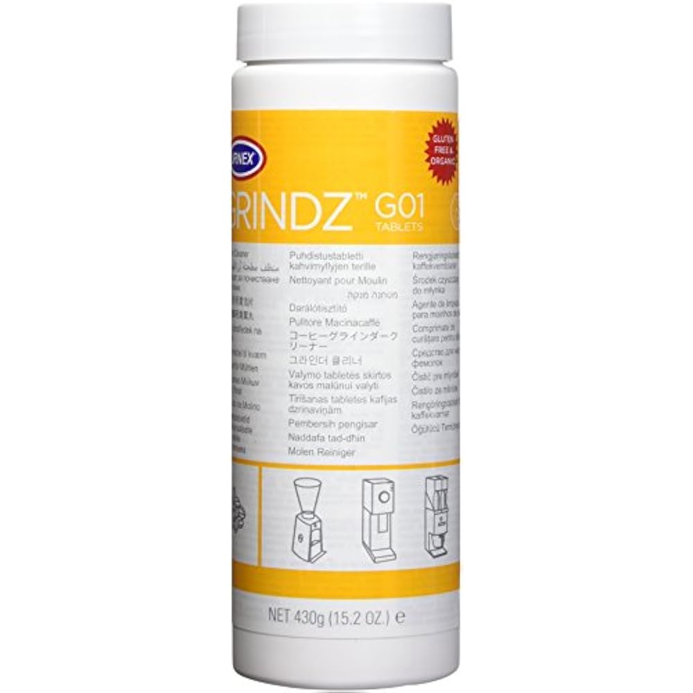 Urnex Grindz Professional Coffee Grinder Cleaning Tablets 430 Grams
