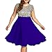 Panfinggin Womens Sequin Dress Plus Size Sexy Party Cocktail Formal Prom Round Neck Summer Sleeveless Dresses, XL-XXXXXL