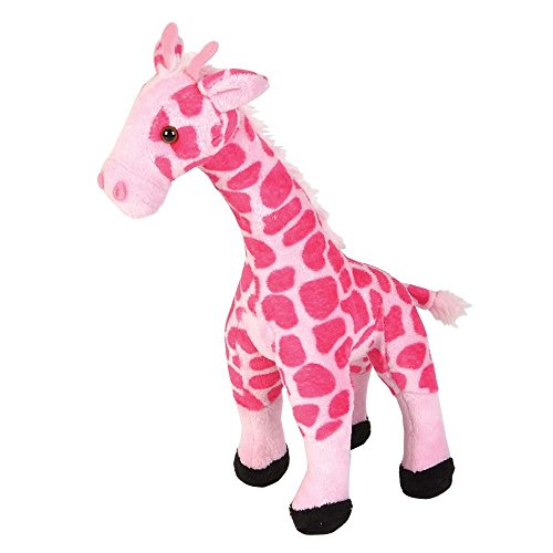 Smooth Pink Giraffe Stuffed Animal (11-inch) by Adventure Planet