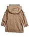 GloryStar Girl's Stylish Adjustable Elastic Waist Windbreaker Jacket Khaki