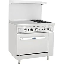CookRite ATO-24G2B Natural Gas Range 2 Burner Hotplates with 24