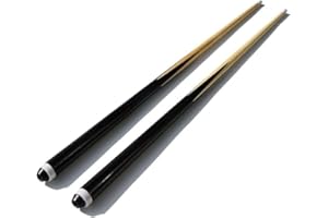 36" Black Hardwood Billiard/Pool House Cue Stick - Set of 2, Shorty Cues