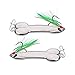 Sunlure Spoon Fishing Lures Metal Jig Lure Cranbait Casting Sinker Spoons with Feather Treble Hooks for Trout Bass Walleyes Spinner Baits (DW383F pack of 5pcs)