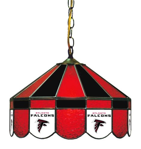 Imperial Officially Licensed NFL Tiffany Style Stained Glass Pub Light, Atlanta Falcons