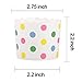 Webake Large Paper Baking Cup, 6oz Disposable Cupcake Muffin Cases, Jumbo Cupcake Liners, Set of 25 (Colorful dot)
