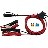 CUZEC 6FT 16AWG 15A Battery Alligator Clip to SAE Connector/12V SAE Quick Release Adapter to Alligator Clips Quick Disconnect Cable (CU10330B)