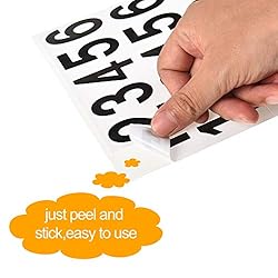 Outus 240 Pieces 10 Sheets Numbers Stickers Mailbox