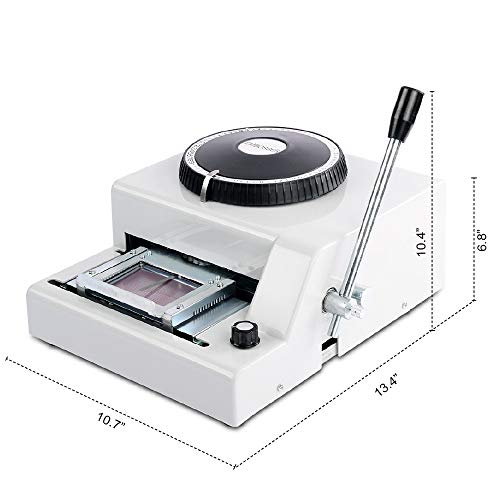 Embossing Machine 72 Characters Card Embosser Printer Gift Card Credit ID PVC Card Embosser Stamping Machine Manual Embosser Machine - Thumbnail 4