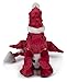 goDog Christmas Bubble Plush Santa Dragons Squeaky Plush Dog Toy, Chew Guard Technology - Red, Large