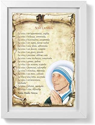 Libreriadelsanto It Quadretto Pergamena Vivi La Vita Con Passe Partout E Cornice Minimal Amazon It Casa E Cucina