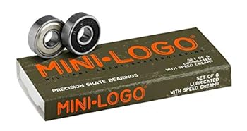 Mini-Logo Skateboards Bearings (Pack of 8), Silver