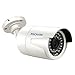 PECHAM HD 1200TVL Surveillance CCTV Camera 36 Infrared LEDs with 120ft IR Night Vision Distance 3.6mm Lens Wide Angle Waterproof Indoor/Outdoor Security Camera - White