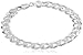 Sterling Silver Men's Wide Curb Bracelet, 8.5