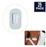 HiBell 25-Pack Dexcom G5 G4 CGM Patches, Pre Cut Clear Waterproof Adhesive Patches, Hypoallergenic Tape, Dexcom CGM Sensor Protection Stickers