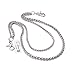 Uniqsum Simple Rope shape Double wallet chain Swivel Trigger snap Biker Punk Key chain (Silver)
