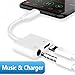 Lightning Audio Charger Adapter Jack Dongle Adaptor for iPhone 7/7P/8/8P/X/10.Headphone Jack  Aux to 3.5mm Audio Converter and Charging Adaptor. Jack Splitter Cable Accessories Support iOS 10.3-11.4