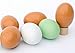 Miraclekoo Easter Eggs Wooden Faux Fake Eggs,6 Piece